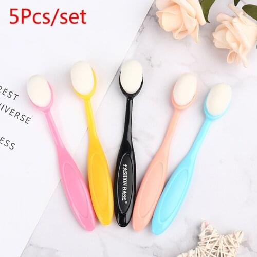 5pcs Colorful Blender Brushes Drawing Painting Brush Makeup Brushes Make up Painting Brushes for Scrapbooking Craft Ink Blending