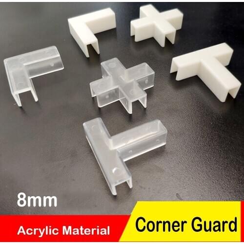 8mm Thickened Plastic Glass Aquarium Clamps Right-angle Slot Fixing Clip Fish Tank Glass Fixing Clip Partition Buckle Connector