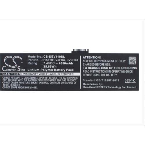 Cameron Sino 4850mAh battery for DELL Pro11i-2501BLK V11P7130 Venue 11 Pro 7130 Junction 0VJF0X HXFHF VJF0X