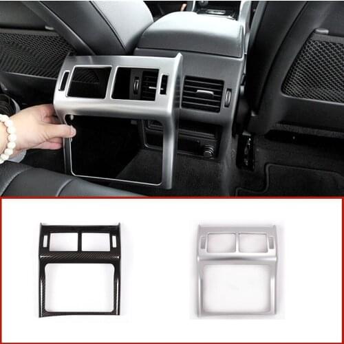 Car Styling Inner Armrest Rear Air Conditioning Vent Outlet Frame Cover Trim Sticker Fit For Jaguar XE X760 XF Car Accessories