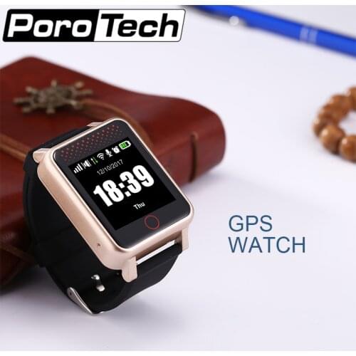 V36 GPS Watch Heat Rate Blood Pressure Detection Waterproof Touch Screen Watch for Grandparents Grandchildren Gift