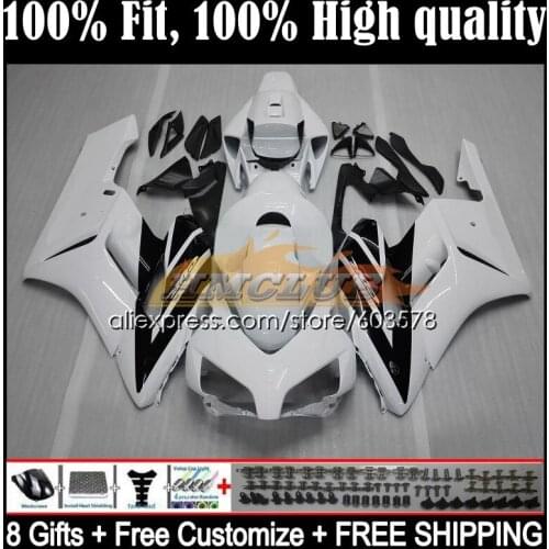 Bodys Injection For HONDA CBR1000 CBR 1000 RR CC 1000CC 50CL.10 CBR1000RR 04 05 CBR 1000RR 2004 2005 OEM Fairings lucky white