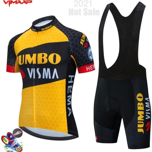 Jumbo Cycling Jersey Set Summer Men Outdoor Sports Cycling Clothing Quick Dry Bike Clothes Breathable MTB Bicycle Cycling Suit