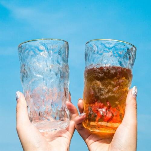 Frosted glass cup glacier mug Lead-free Heat Resistant Transparent Crystal Beer Whiskey Brandy Vodka Cup Multi Pattern Drinkware