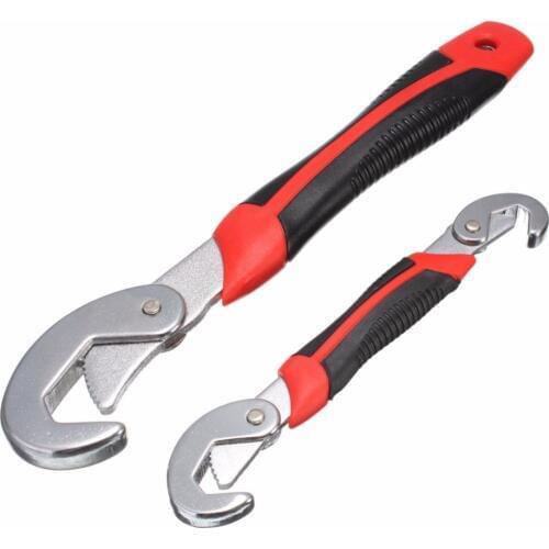 2pcs/lot Universal wrench multifunctional pipe wrench forging rubber sleeve handle universal multi-function 9-32mm wrench