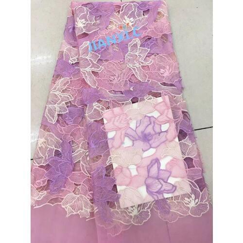 Fashion flower Nigerian lace fabric JIANXI.C-1216103 for wedding dress