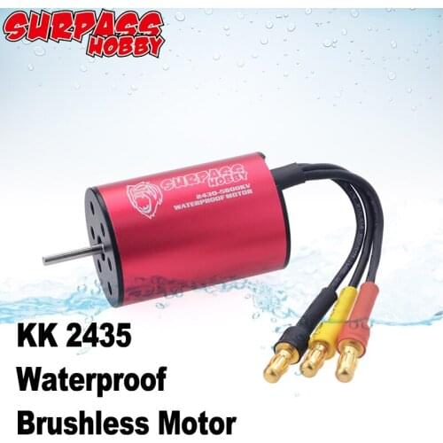 Surpass Hobby Waterproof 2435 2.0mm Brushless Motor 3300KV 25A ESC for Tamiya Redcat HSP 1/16 1/18 RC Buggy Drift Racing Car