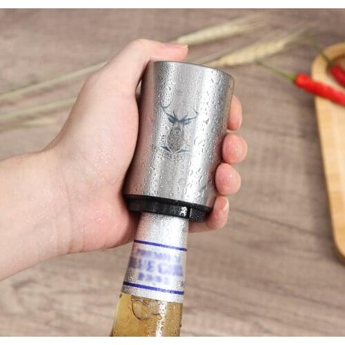 Bar Bottle Openers Magnetic Bottles Cork Down Can Automat Beer Opener Automatic Gadget Bottl Stainless Steel Supplies Creative