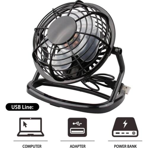2021 Portable Mini USB Fan Table Desk Fans Personal Super Mute Silent Colorful Cooling Fans for PC Notebook Laptop USB Gadgets