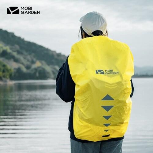 MOBI GARDEN Outdoor Backpack Rain Cover Hiking Travel Camping 46-65L Adjustable Portable Backpack Protect Waterproof 1000mm
