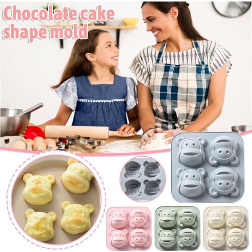 Cute Monkey DIY Silicone Cake Molds Fondant Silicone Molds uffin Chocolate Cookie Baking Mould Pan Cake Decorating Tools cozinha