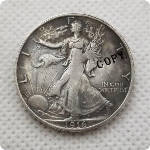 USA 1916 Walking Liberty Half Dollar COIN COPY commemorative coins-replica coins medal coins collectibles