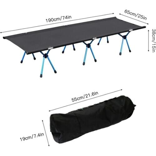 Outdoor Stove Hiking Camping Cot Folding Bed Outdoor Beach Camping Mat Sturdy Comfortable Portable Folding Tent Bed Cot Sleeping