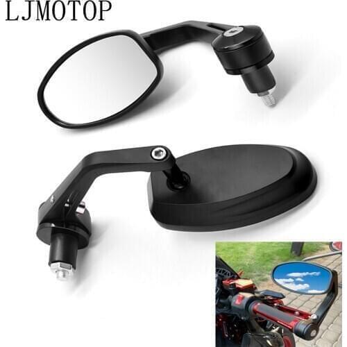 CNC Universal Motorcycle Handle Bar End Rearview Mirror 7/8" For BMW K1200S K1300 S/R/GT K1600 GT/GTL 2017 2018 2019 2020