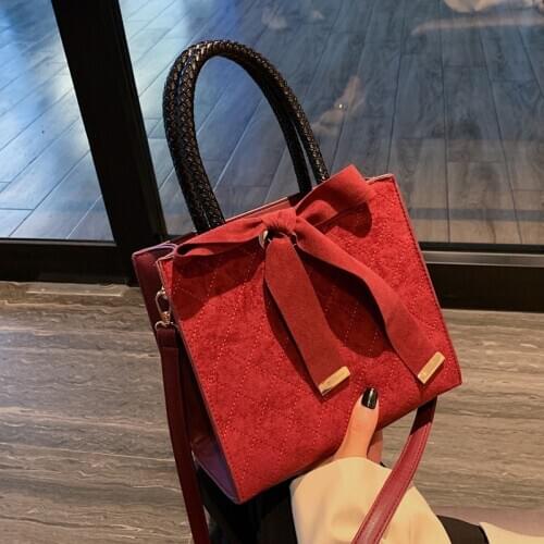 Retro Bow Women Shoulder Crossbody Bags 2021 Totes Ladies Messenger bags Clutches Female Purses High Capacity Hot Sale