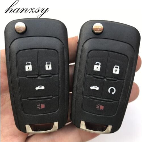 2 3 4 5 Button Remote Key housing Fob For chevrolet cruze Impala Camaro Aveo Epica Lova Car Flip key Case Auto Folding Key Cover