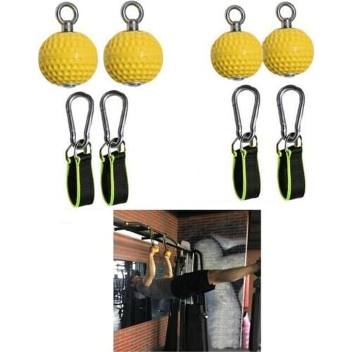 2 Pieces Pull Up Arm Weight Training Ball Hanging Straps Upper Body