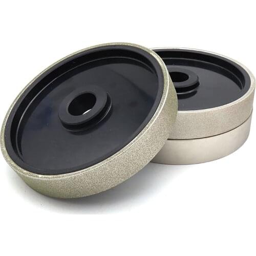 6 Inch Electroplated Diamond Grinding Wheel Diamond Coated Soft Resin Grinding Wheel For Gem Jade Polishing Machine 150x25MM