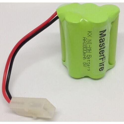 MasterFire Original 6V AA 1800mah Ni-MH Battery Rechargeable NiMH Batteries Pack For Rc toys Cars Tanks Robots Boats Guns