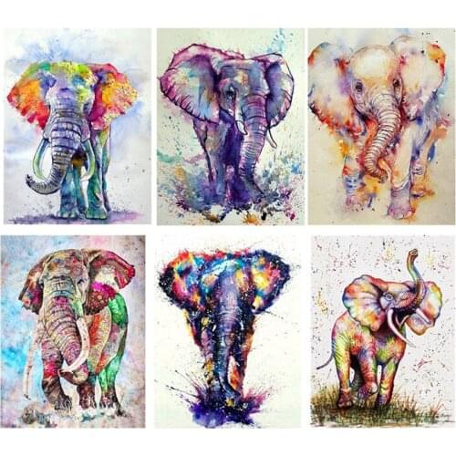 Diamond Painting Animal Elephant Full round Drill Diamond Embroidery Sale Elephant Craft Kit Home Decoration Christmas present