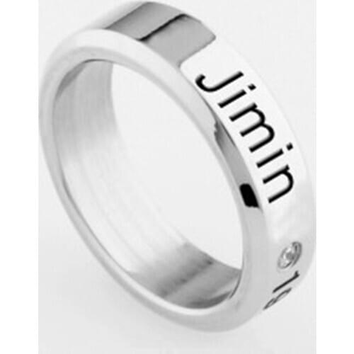 Kpop Bangtan Boys Same Titanium Steel Rings Fashion Women Girls Birthday Couple Unisex Rings