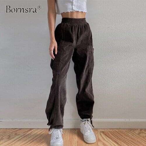 Bornsra Women's Corduroy Trousers
