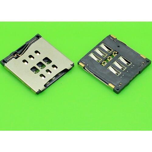 ChengHaoRan 1 Piece new sim card socket for iphone 6 6plus card reader holder tray slot connector.KA-175