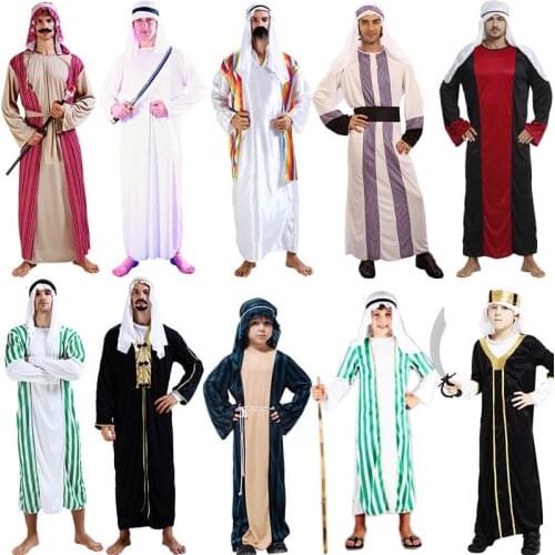 Arab clothing kids chileren boys greek goddess Cosplay Princess Costumes Arabic Prince Fancy Dress Party Halloween Women Men