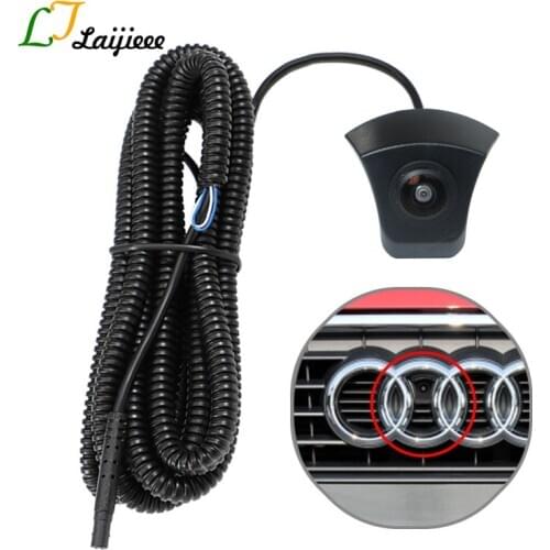 For Audi A1 A3 A4 A5 A6 A7 A8 Q2 Q3 Q5 Q7 S3 S4 S5 S6 TT TTS SQ5 Fisheye Super Wide Angle HD Car Front View Blind Area Camera