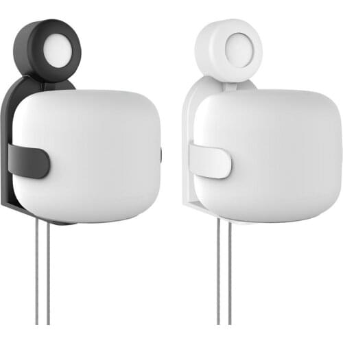 For Google Nest Wifi Router And Point Dedicated Wall Socket Bracket Wall Socket Bracket Audio Holder Black, White Speaker Stand