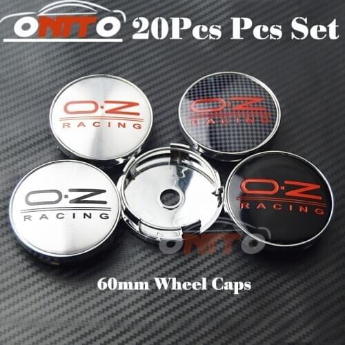 Good quality 20pcs/lot Car Wheel Hub Emblem Cover Auto Wheel Center Logo Cap O.Z car emblem badge cover
