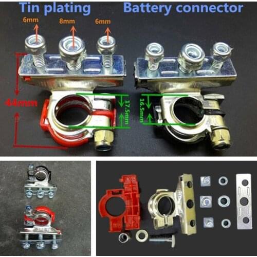 2Pcs Positive Negative Car Truck Van Vehicle Battery Terminals Connectors Clamps Клеммы Аккумуля Cable Clamp Car Accessories