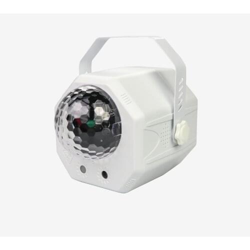 MBVKA RGB LED DJ Disco Magic Ball Water Wave Party Lights Patterns Star Laser Projector Holiday Christmas Stage Lighting Effect