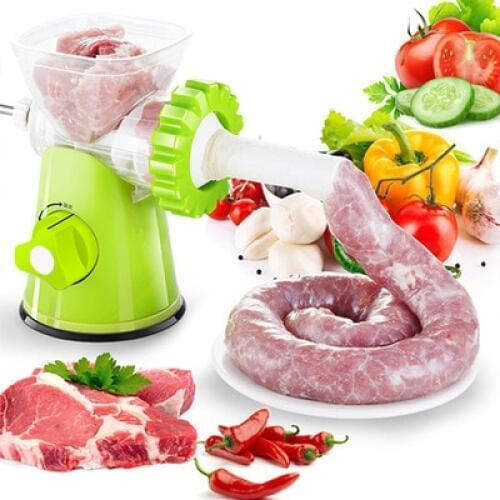 Multifunction Manual Meat Grinder Sausage Machine Stainless Steel Blade Home Kitchen Cooking Machine