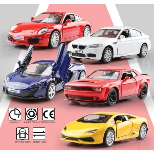1:36 Alloy Car Dodge McLaren M5 911S Supersport Simulation Exquisite Diecasts Toy Vehicles RMZ city Model Doors Open Boys Gift