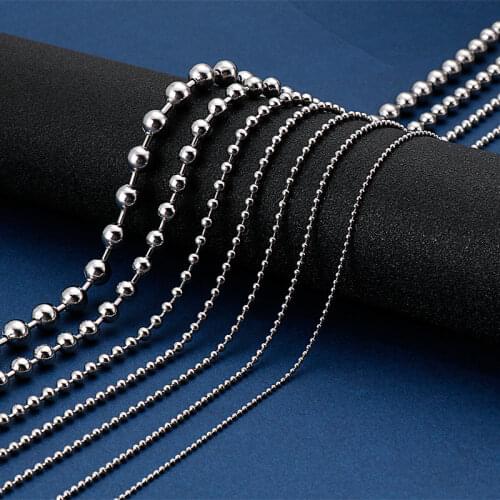 Fashion Silver Ball Simple Design Beaded Choker Necklace Jewelry for Women