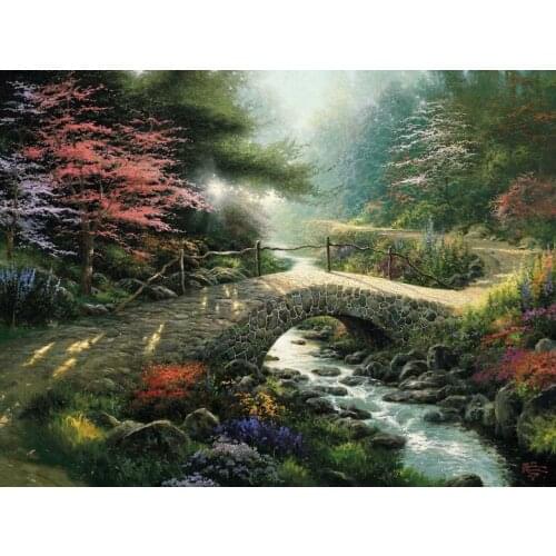 A7144 11CT/14CT/18CT/25CT/28CT night snowing patterns Counted Cross Stitch DIY Cross Stitch Kits Embroidery Needlework Sets