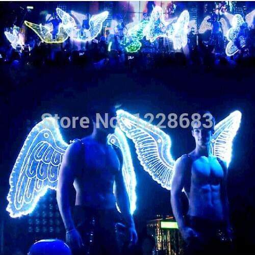 New Arrival 9 Styles High Quality Large Light Up Wings Costume Led Light Wings Women Men Led Wings