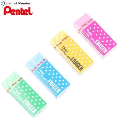Pentel 4Pcs Cute Eraser ZEH-05 Color Candy Children Students Drawing Pencil Test Special Eraser Non-Toxic Security