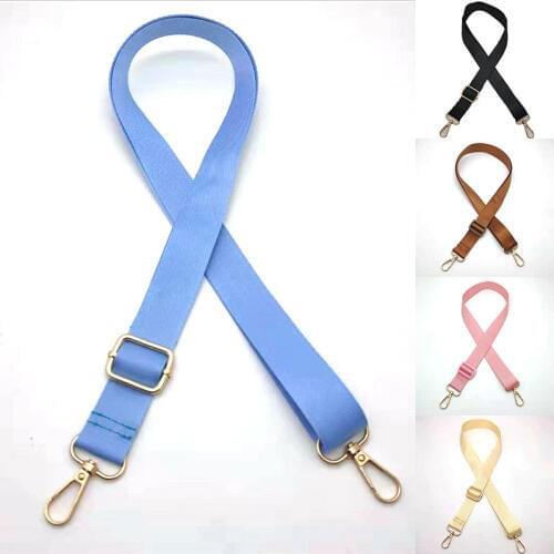 Diy Handbag Belts Wide Strap Solid Color Bags Belt Detachable Adjustable Shoulder Bag Straps Replacement Bag Parts Accessories