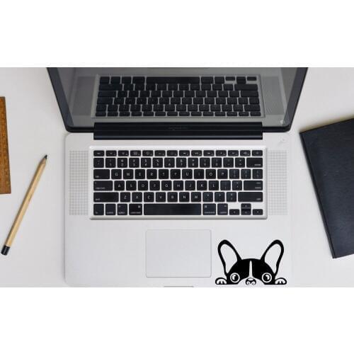 Voyeur Carton Lovely Dog Wallpaper Removable Stickers for Netbook Laptop Art Decoration Poster Vinyl Wall Decals Poster L860