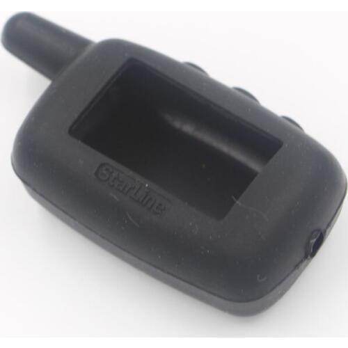 Silicone Case Cover, Compatible with 2 Way Car Alarm System LCD Remote Control Key Fob Chain Starline A6/A9/A8/A4 Keychain