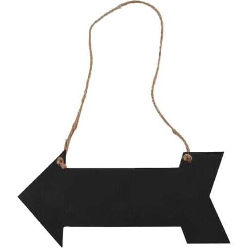 Arrow hanging black chalkboard MESSAGE FUN PLAQUE KITCHEN GIFT HOME NOTE MEMO