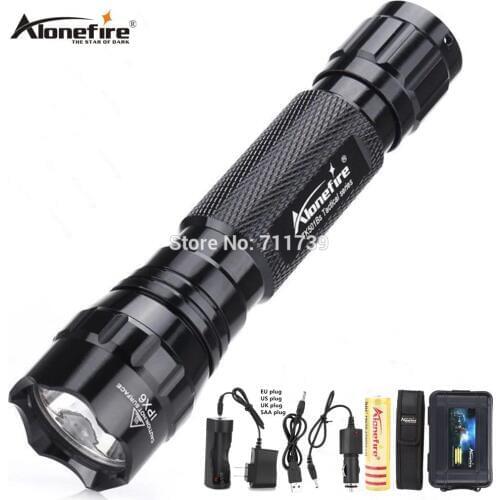 AloneFire 501B XM-L T6 L2 U3 Tactical flashlight powerful Waterproof lantern Outdoor Camping lights 18650 Rechargeable battery