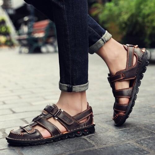 Men's Leather Sandals TRAANO China