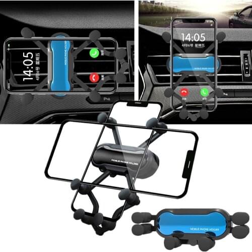 New Style Universal Car Air Vent Auto Mount Gravity Auto-Grip Car Phone Holder Support For Phone in Car For iPhone Samsung Xiaom