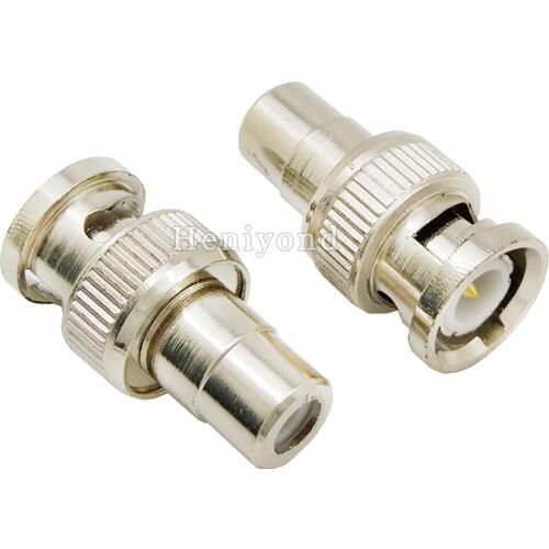 10Pcs/lots CCTV Connector Plug BNC Male to RCA Female Jack Video Coax Cable Adapter/BNC RCA Connector