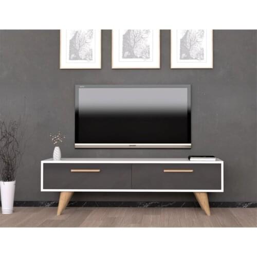 120 Cm Balm Tv Unit White-anthracite