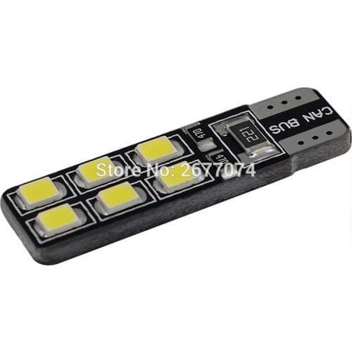 2.4W DC12V WhiteT10 12SMD 2835 White Canbus led light led lamp light License Plate Light Door Lamp 10PCS JTCL104-ly