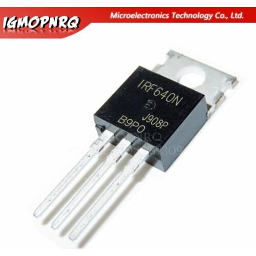 20pcs IRF640N F640 IRF640NPBF MOSFET MOSFT 200V 18A 150mOhm 44.7nC TO-220 new original